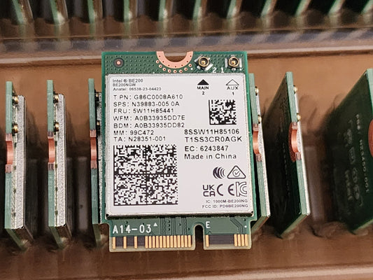 Intel BE200 Wi-Fi 7 | Bluetooth 5.4 | for Intel based systems | BE200.NGWG.NV