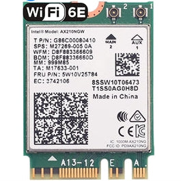 Intel AX210 | Tri-Band | Wi-Fi 6E | Bluetooth 5.3 | M.2 2230 Wi-Fi Network Card no vPro
