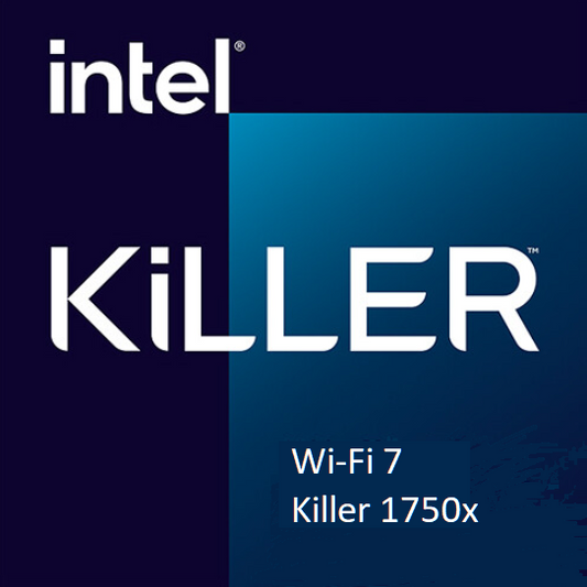 Intel Killer 1750x BE200 Wi-Fi 7 IEEE 802.11be Bluetooth 5.4 Wi-Fi/Bluetooth Combo Adapter