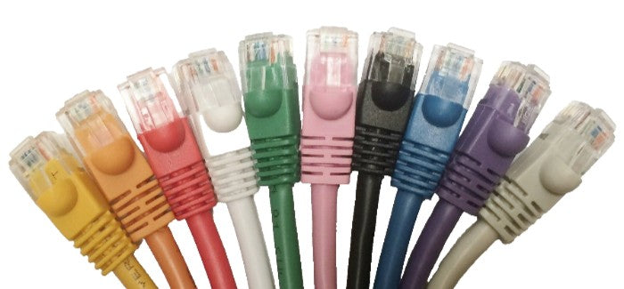 Cat.5e UTP Patch Cable booted 100% Copper 24AWG Lot of 1, 5, 10