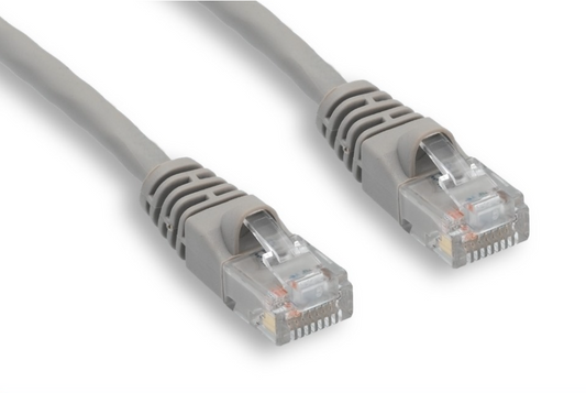 6inch (0.5ft) Cat6 UTP 1 Giga Pure Copper patch cable  Molded Boot Gray