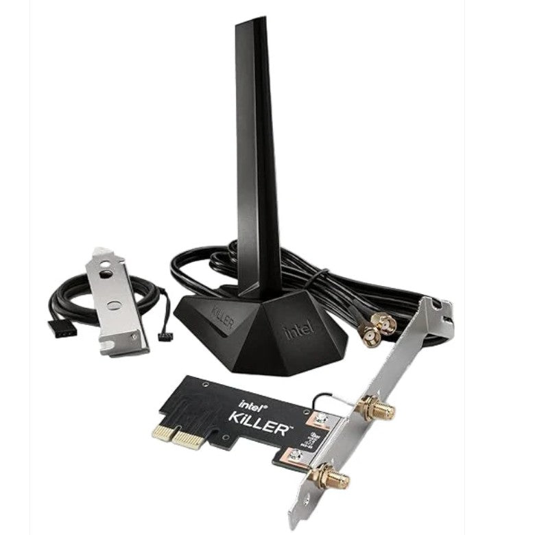 Intel Killer AX1675 IEEE 802.11ax Bluetooth 5.3 Tri Band Wi-Fi/Bluetooth Combo Adapter for Desktop Computer