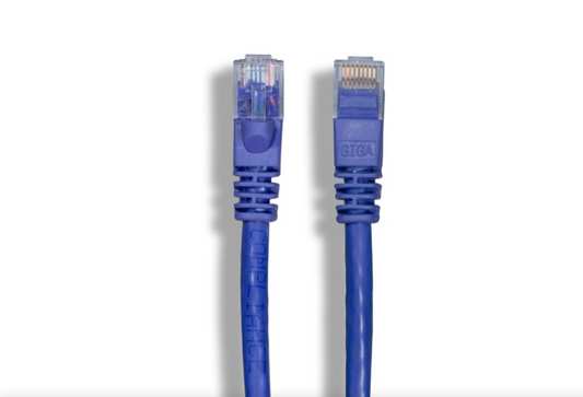 6inch (0.5ft) Cat6 UTP 1 Gbps Pure Copper Ethernet Patch Cable Booted Purple Color
