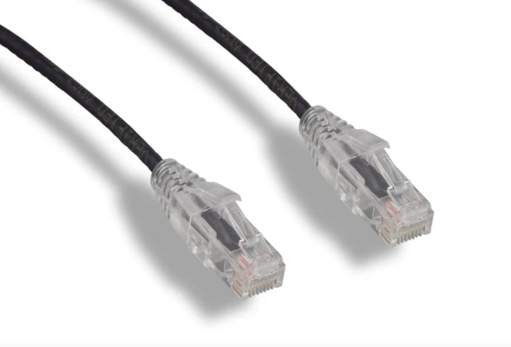 Slim Cat6 UTP Patch Cord Cable 3.6mm OD 1ft 2ft 3ft 5ft 7ft 10ft lot of 1, 5, and 10
