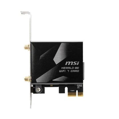 MSI HERALD-BE QCNCM865 IEEE 802.11be Bluetooth 5.4 Tri Band Wi-Fi/Bluetooth Combo Adapter