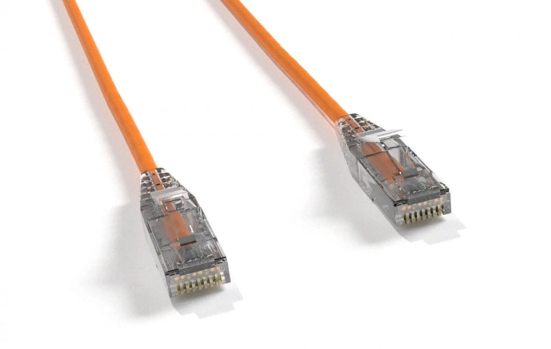 Slim Cat6 UTP Patch Cord Cable 3.6mm OD 1ft 2ft 3ft 5ft 7ft 10ft lot of 1, 5, and 10